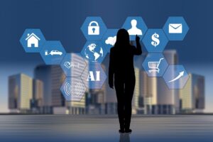 icon, smarthome, digital, touch screen, network, social media, communication, skyline, contact, woman, organization, to organize, tiktok, plan, project, communicate, connection
